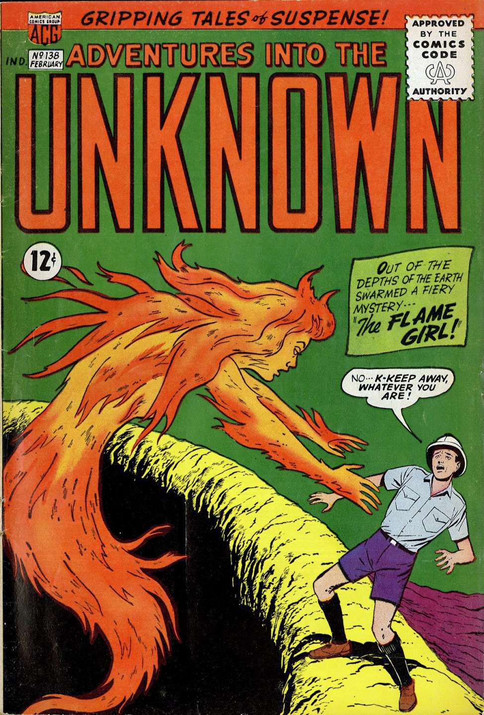Comic Book Cover For Adventures into the Unknown 138