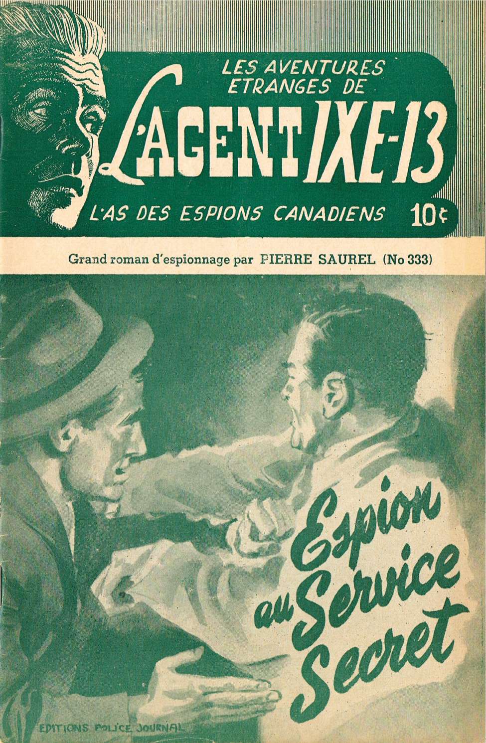 Book Cover For L'Agent IXE-13 v2 333 - Espion au Service Secret