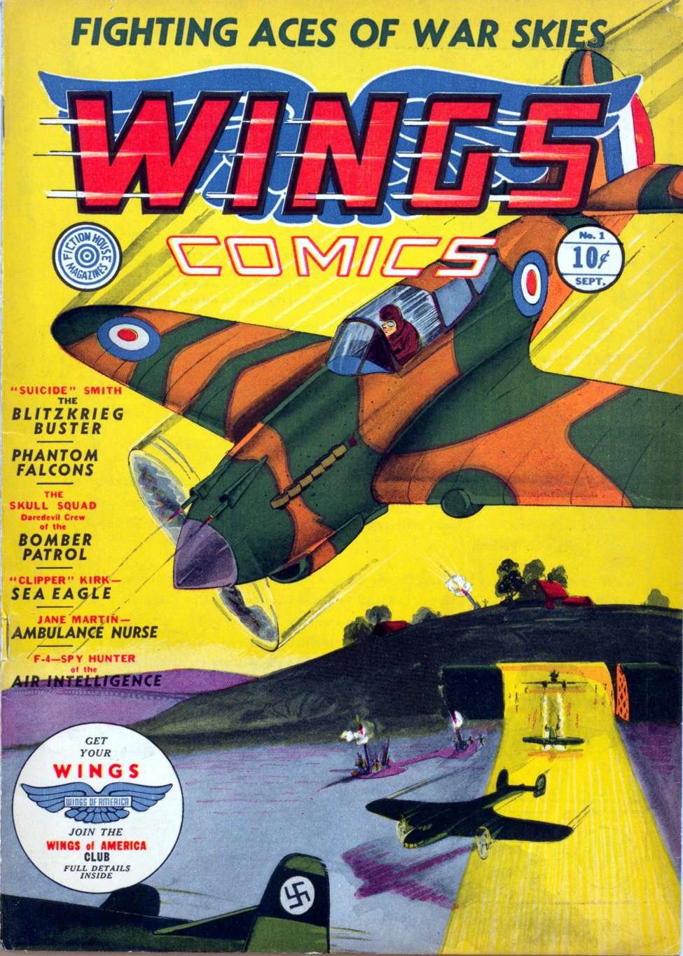 Comic Book Cover For Wings Comics 1