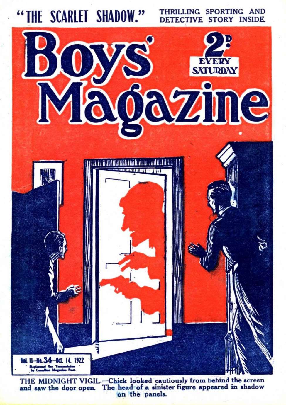 Book Cover For Boys' Magazine 34