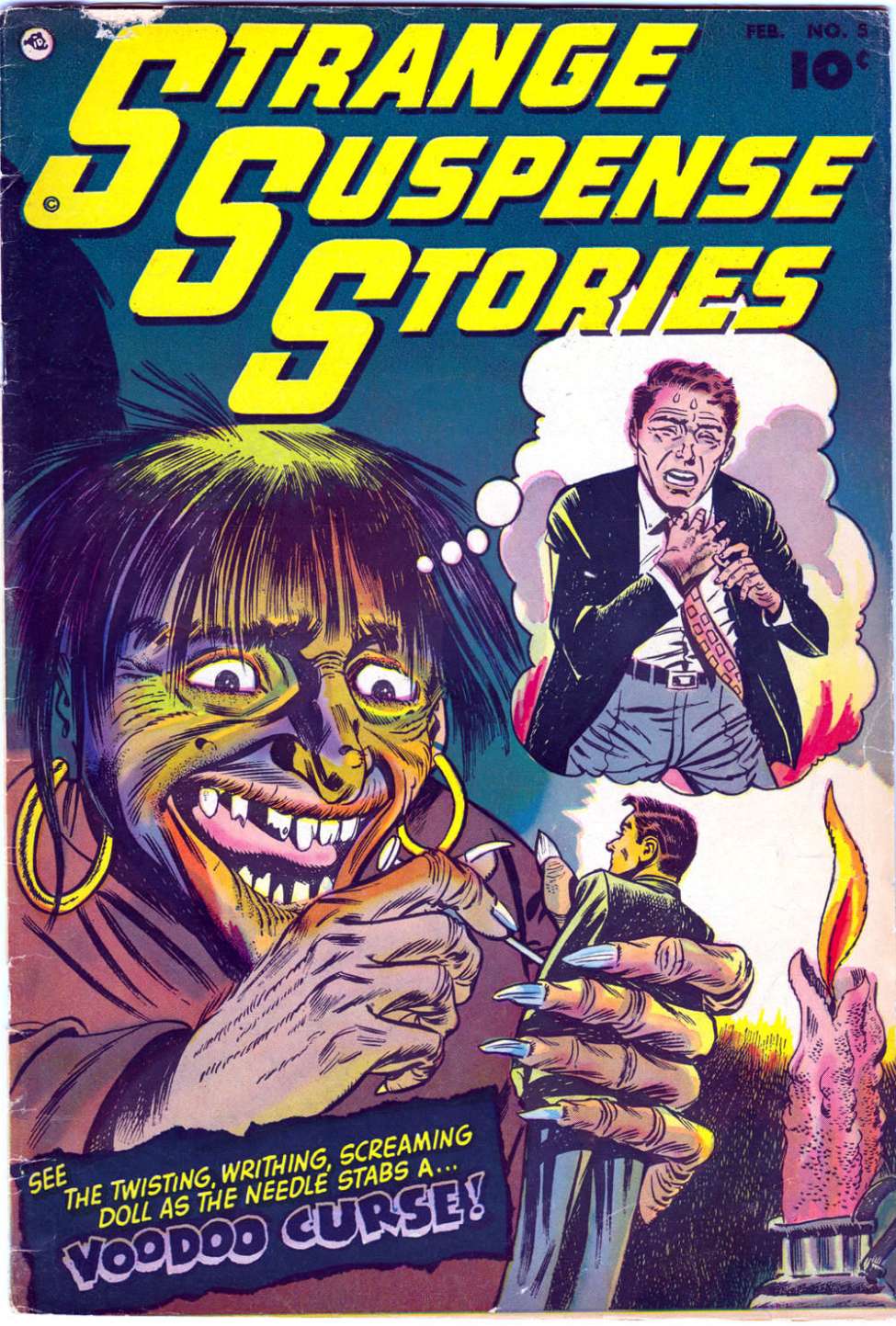 Comic Book Cover For Strange Suspense Stories 5