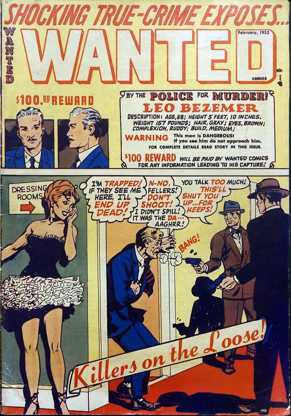 Comic Book Cover For Wanted Comics 45