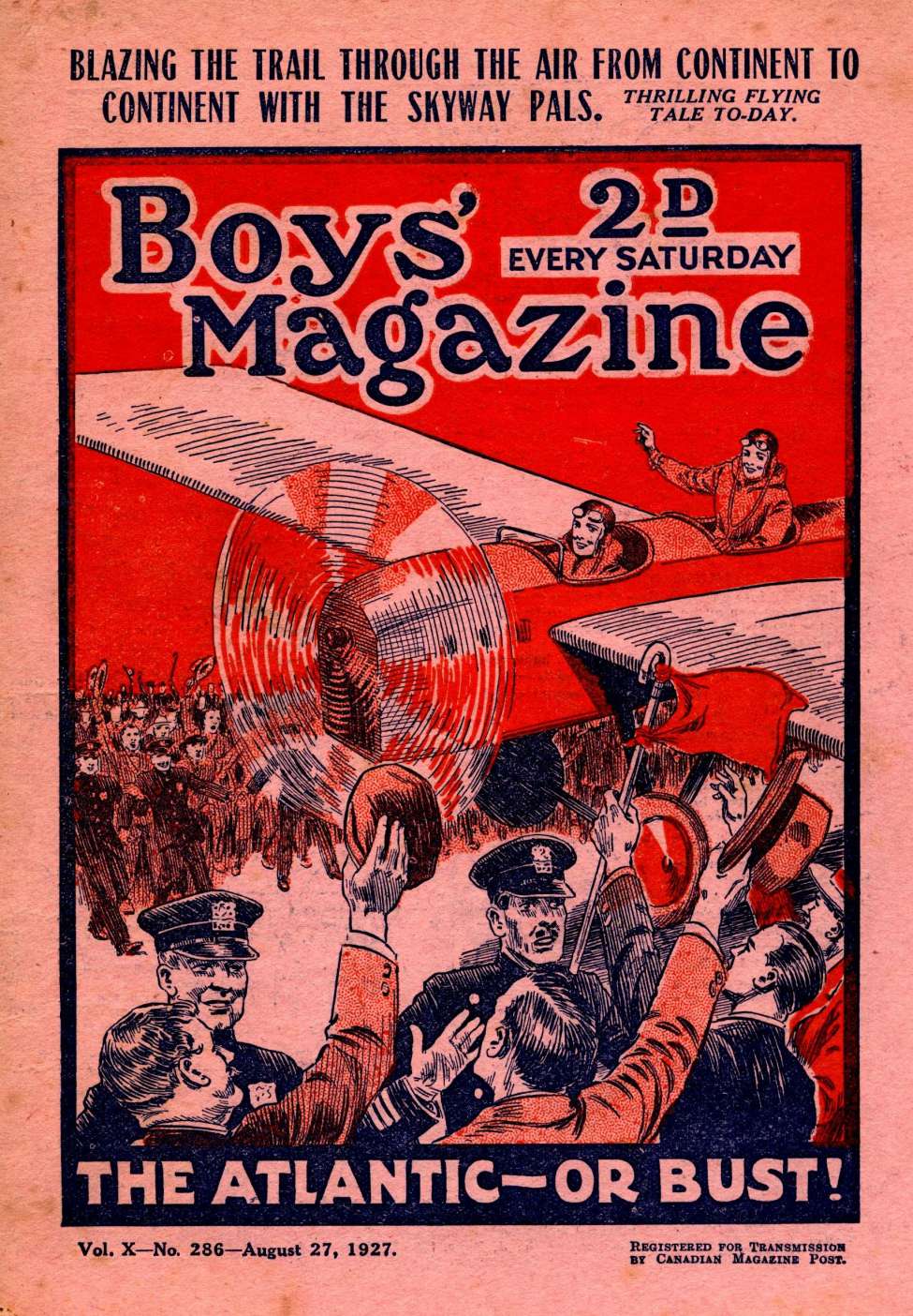 Book Cover For Boys' Magazine 286