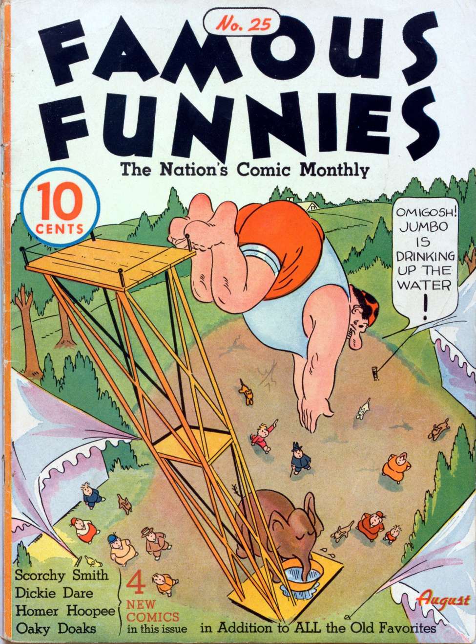 Book Cover For Famous Funnies 25