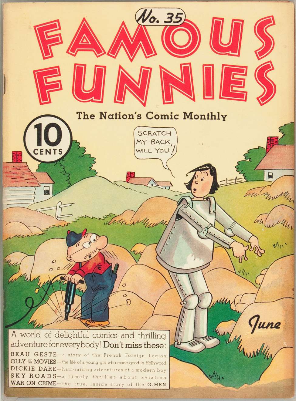 Comic Book Cover For Famous Funnies 35
