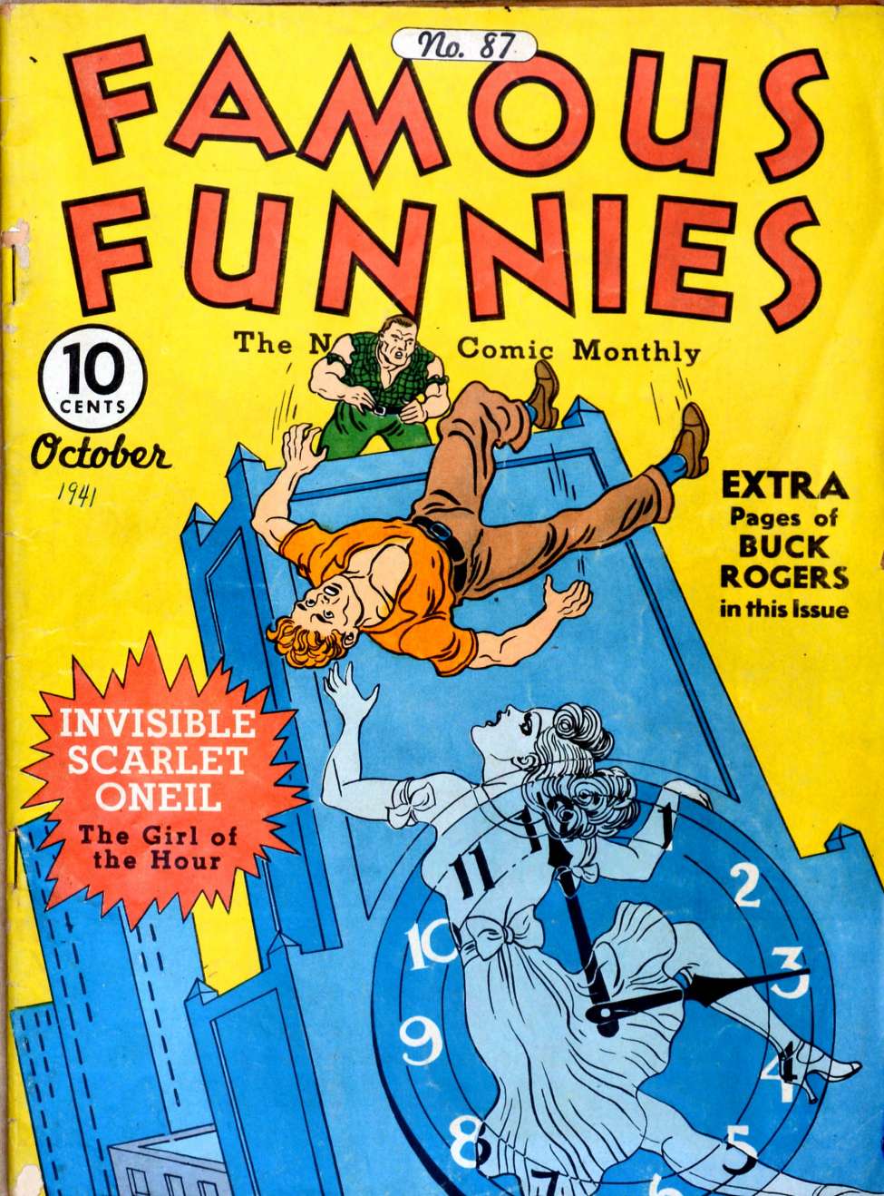 Comic Book Cover For Famous Funnies 87
