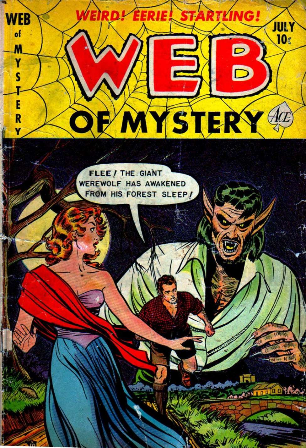 Comic Book Cover For Web of Mystery 11