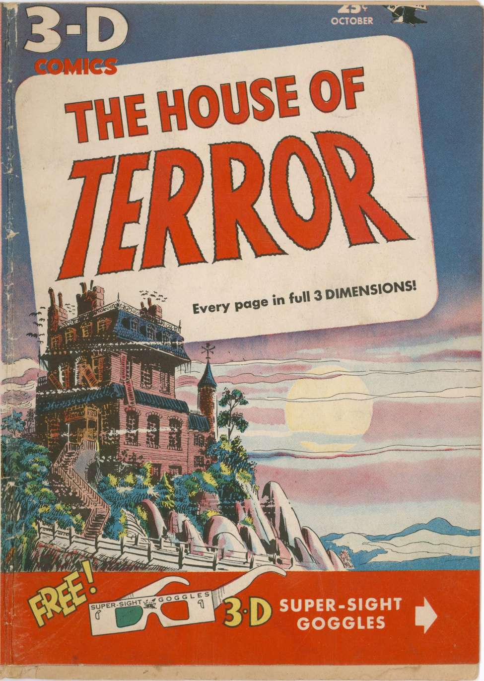 Comic Book Cover For House of Terror 1 - (B&W from Red Plate) - Version 3