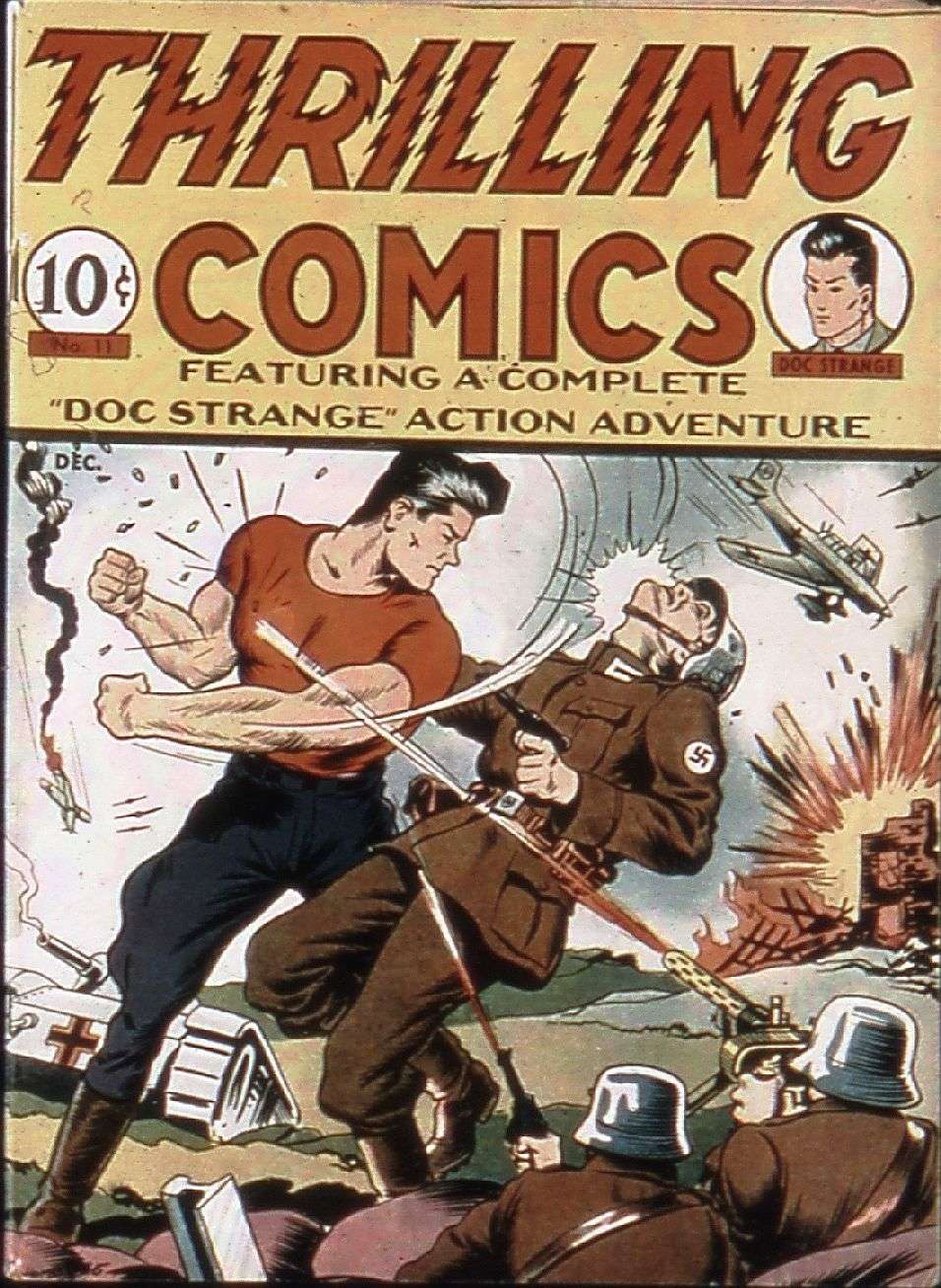 Comic Book Cover For Thrilling Comics 11 (fiche) - Version 2