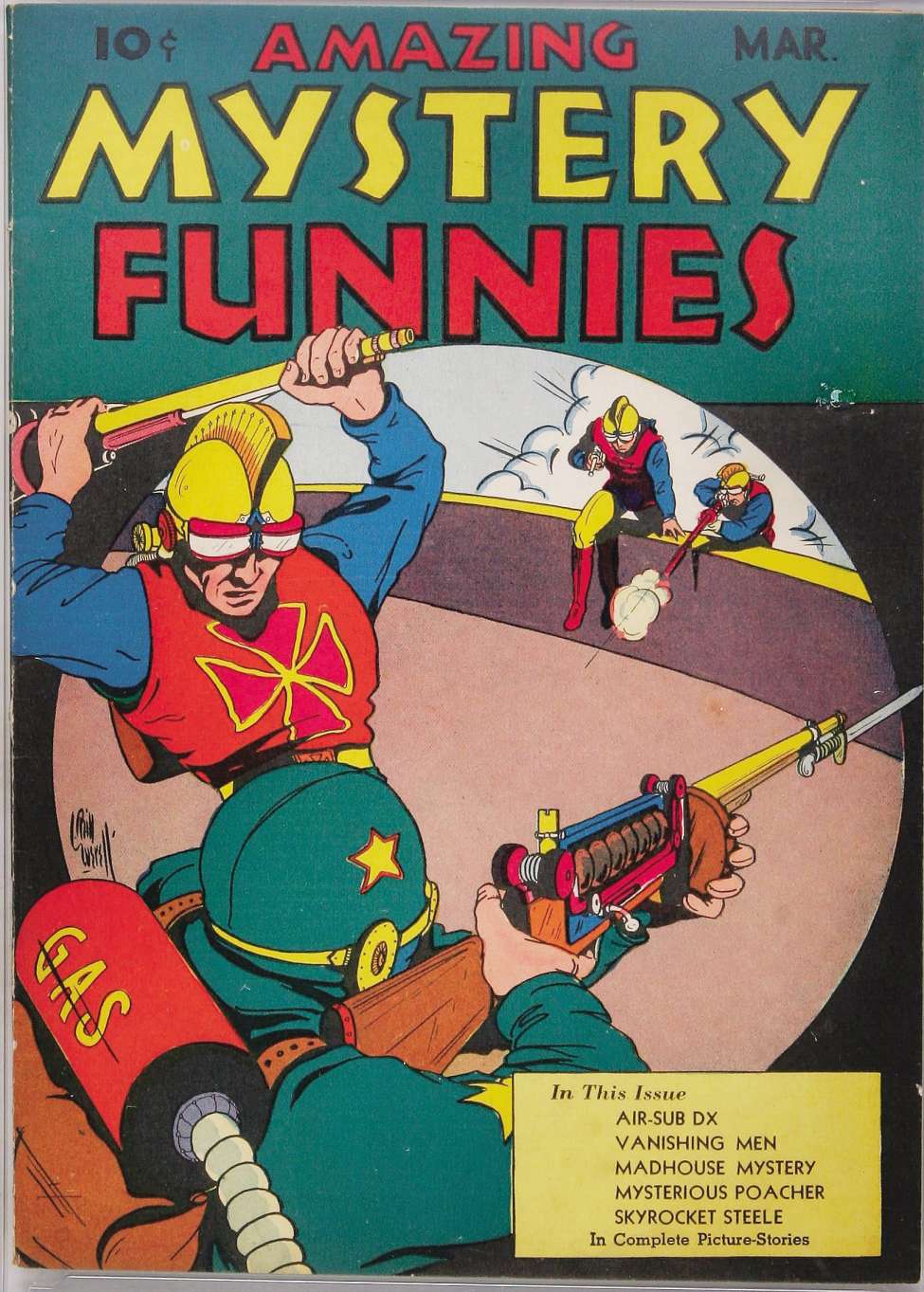 Comic Book Cover For Amazing Mystery Funnies 7 (v2 3) - Version 1