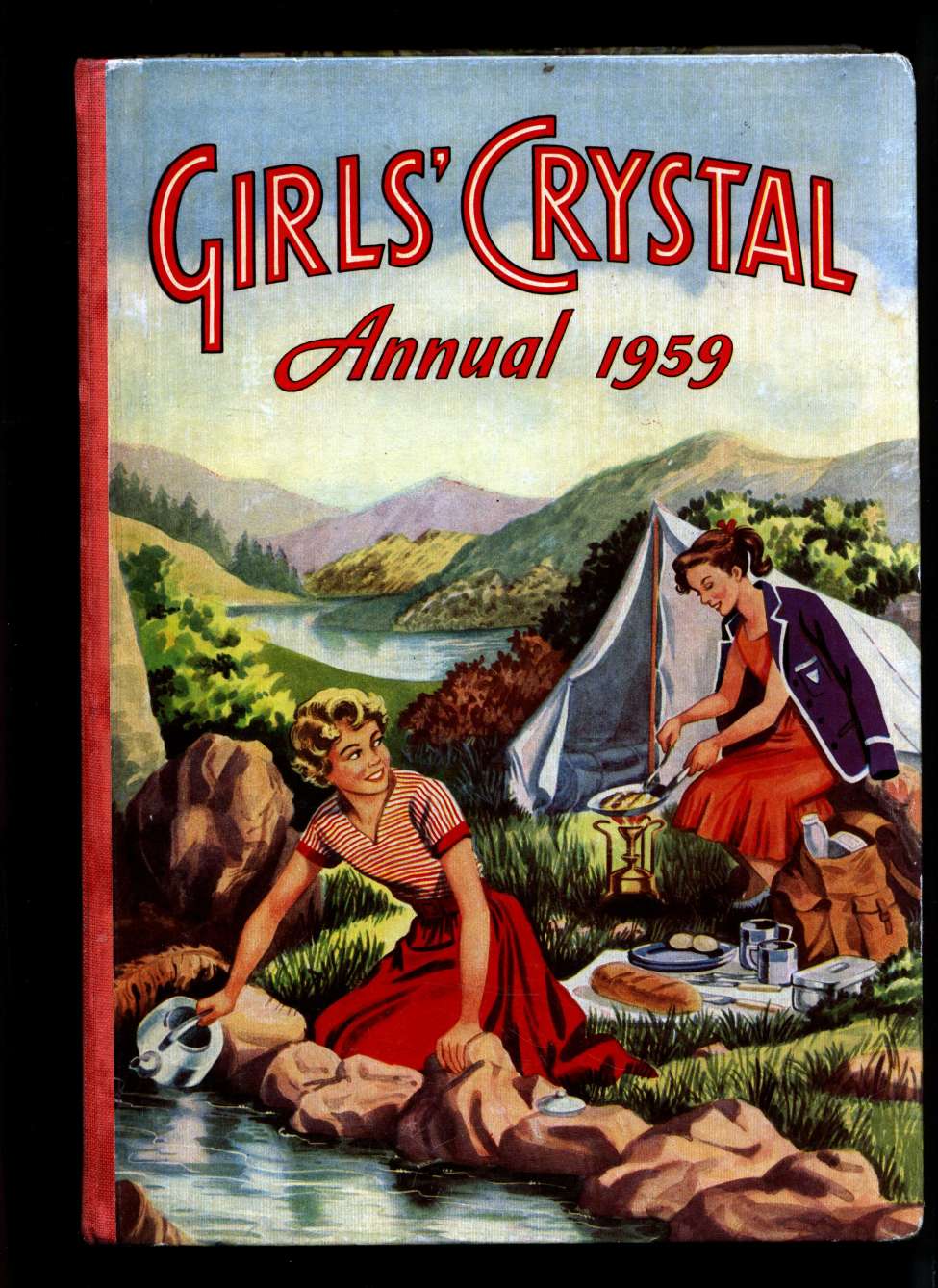 Comic Book Cover For Girls' Crystal Annual 1959