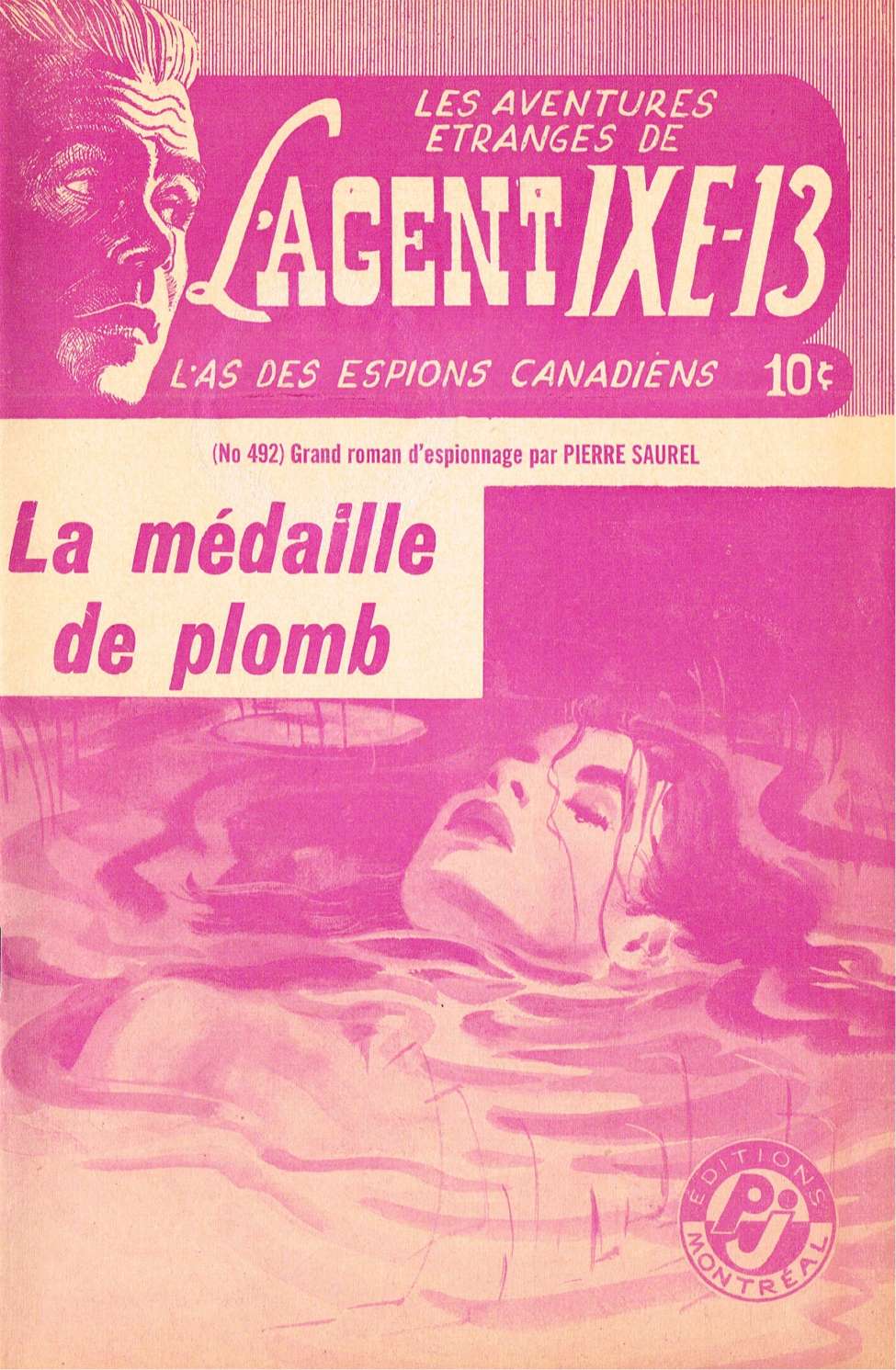 Book Cover For L'Agent IXE-13 v2 492 - La médaille de plomb