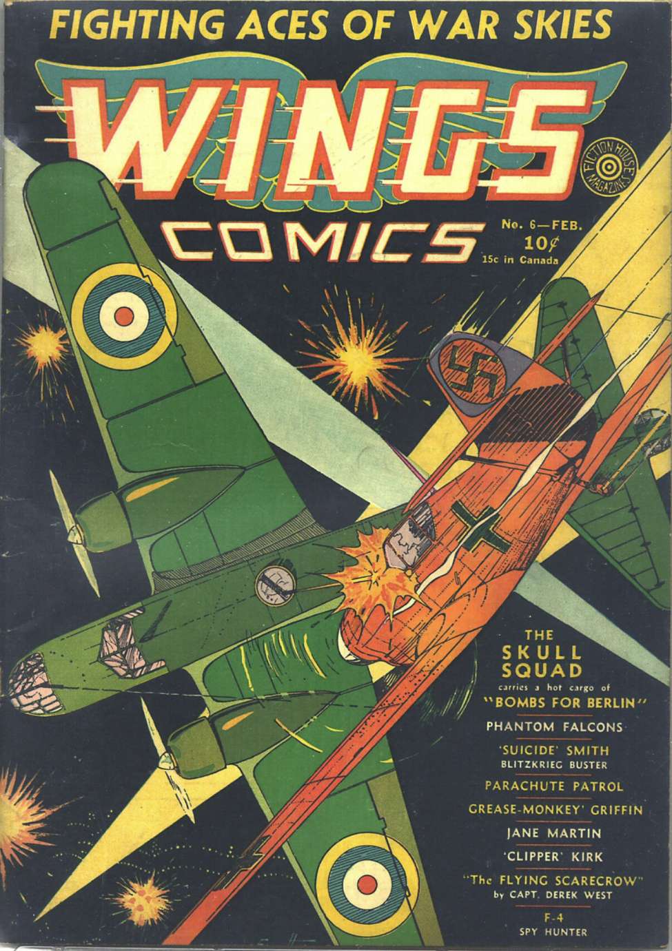 Comic Book Cover For Wings Comics 6
