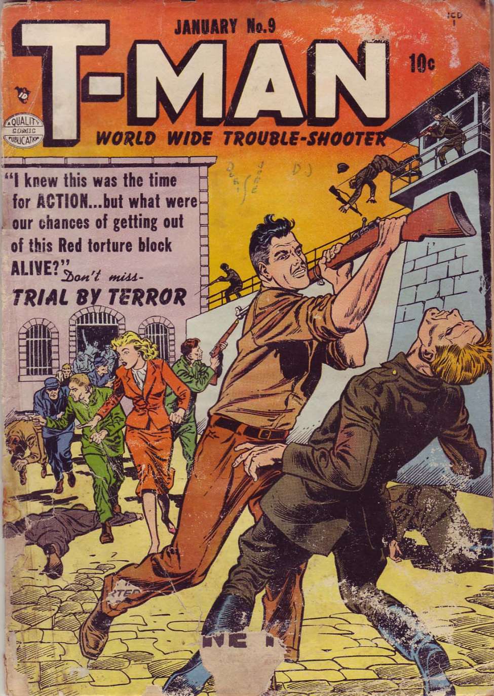 Comic Book Cover For T-Man 9