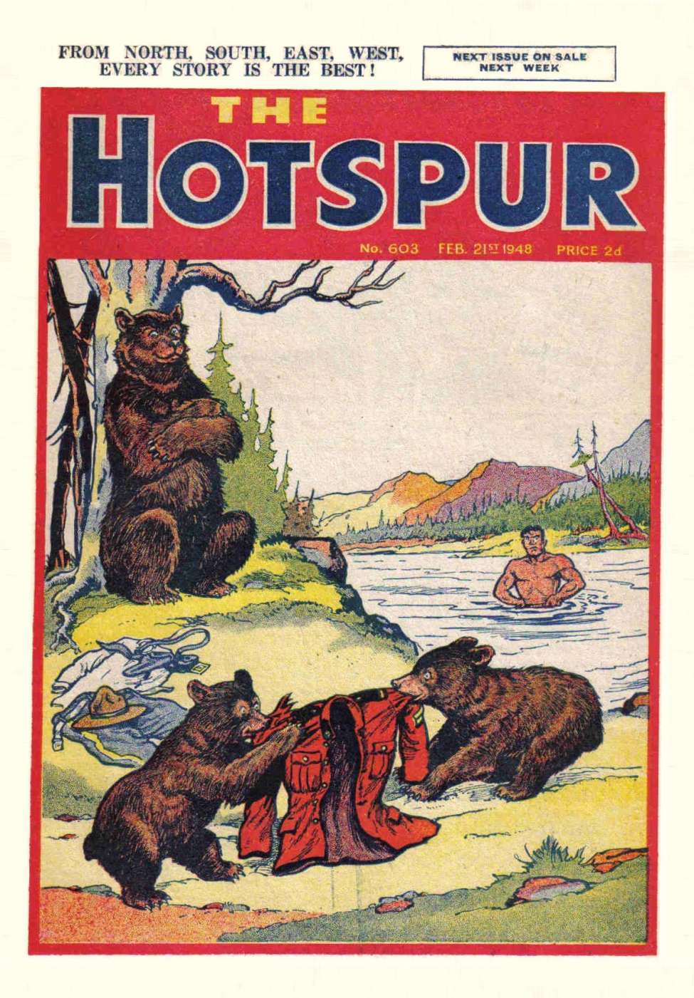 Comic Book Cover For The Hotspur 603