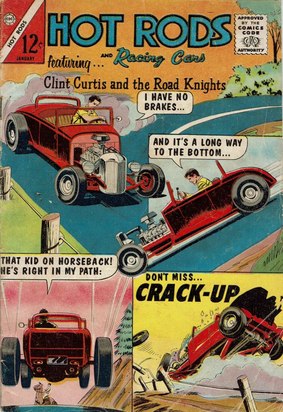 Comic Book Cover For Hot Rods and Racing Cars 72