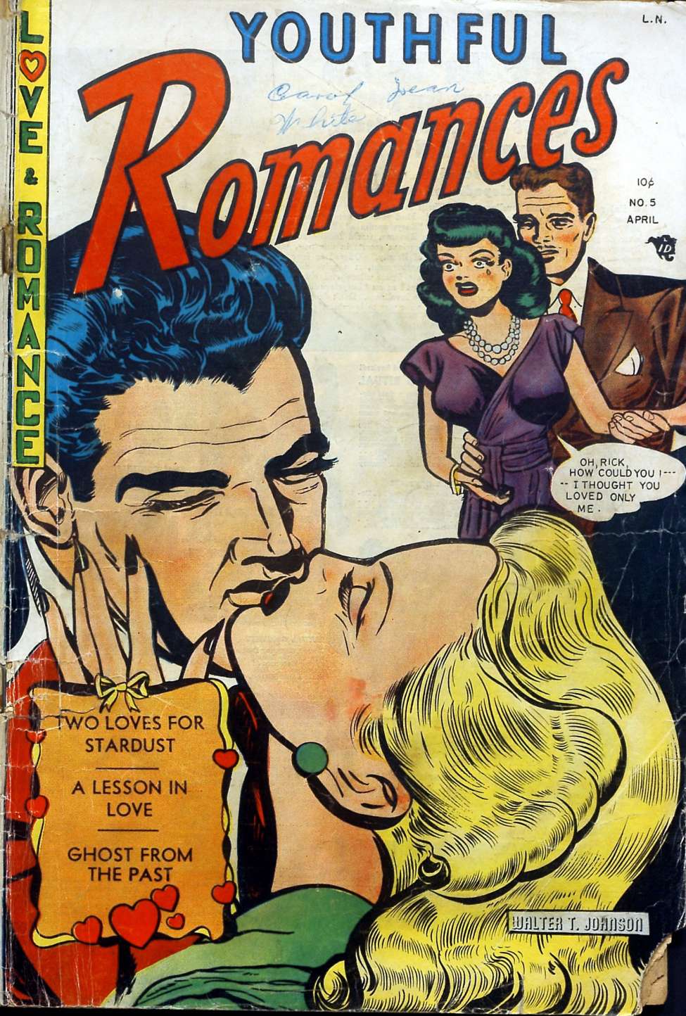 Comic Book Cover For Youthful Romances 5
