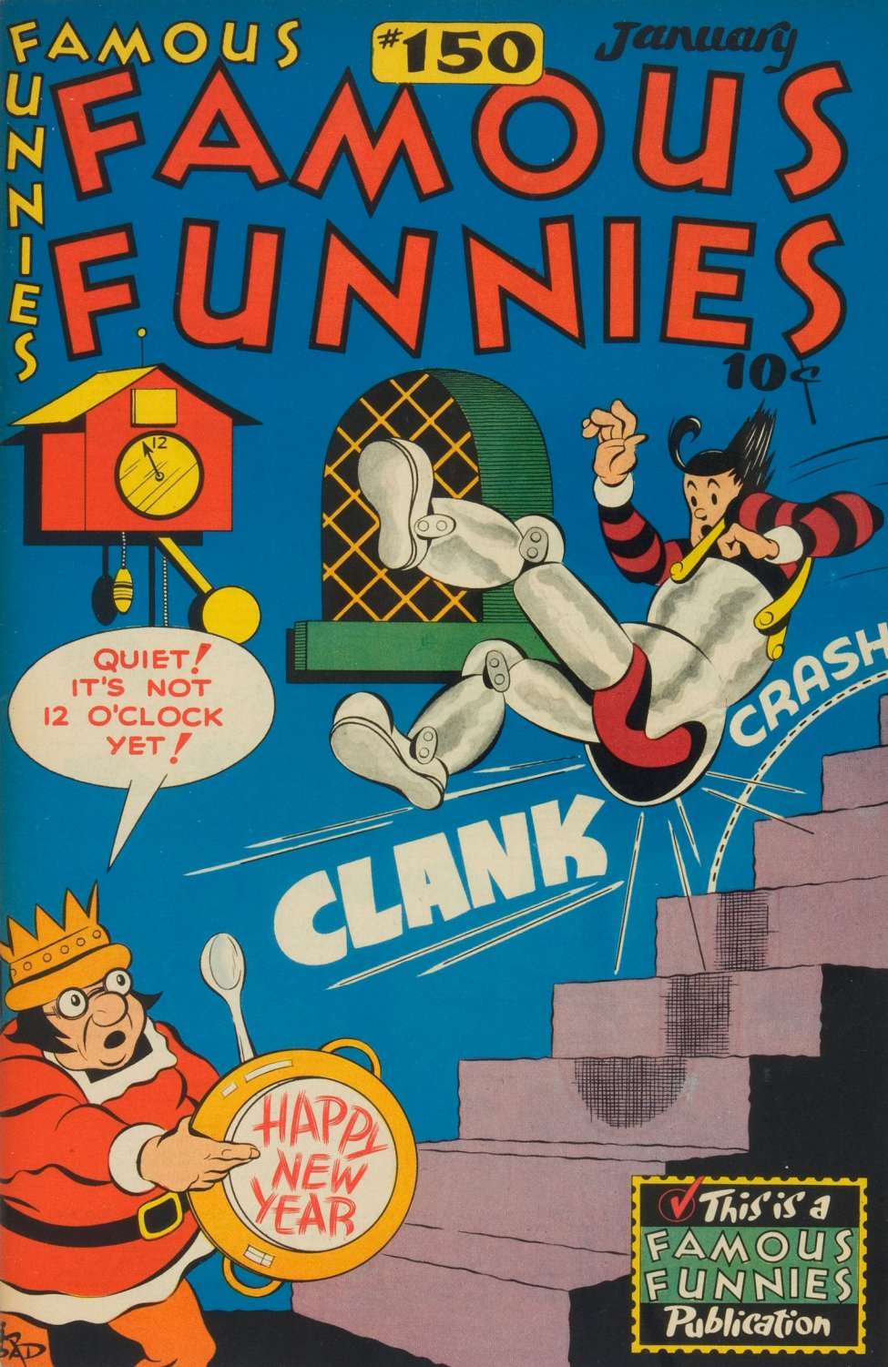 Comic Book Cover For Famous Funnies 150
