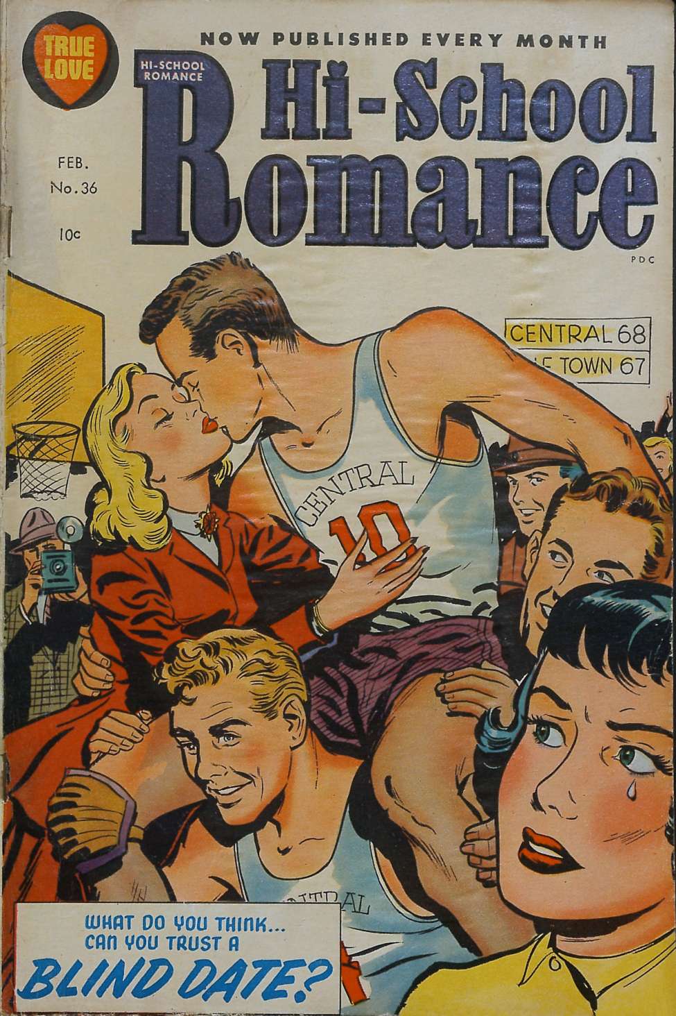 Comic Book Cover For Hi-School Romance 36