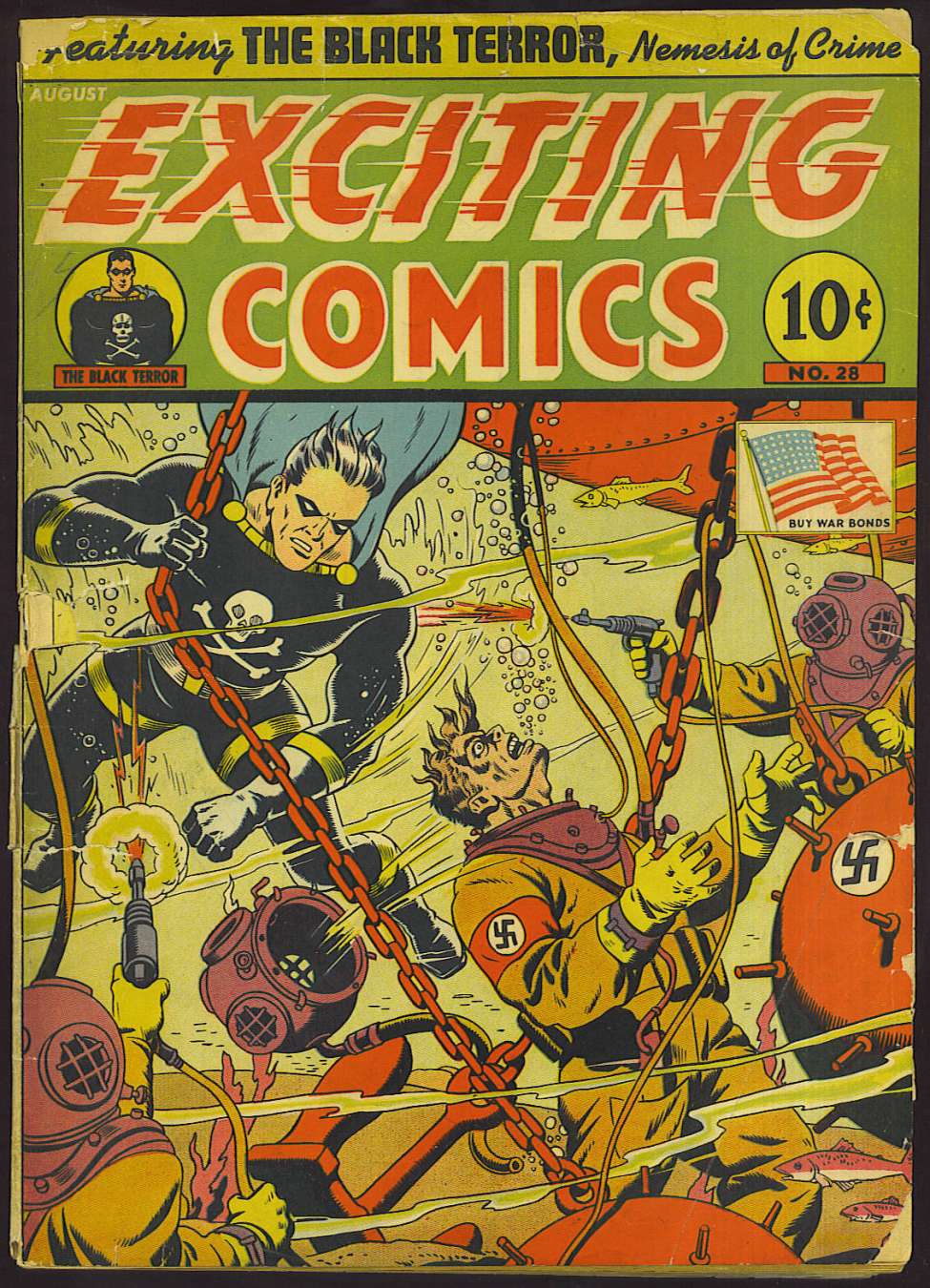 Comic Book Cover For Exciting Comics 28