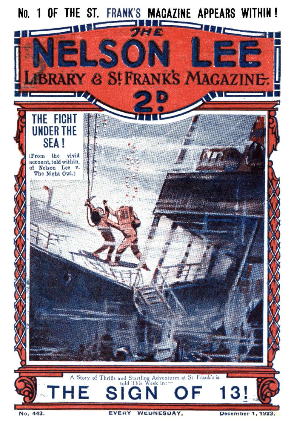 Comic Book Cover For Nelson Lee Library s1 443 - The Sign of 13