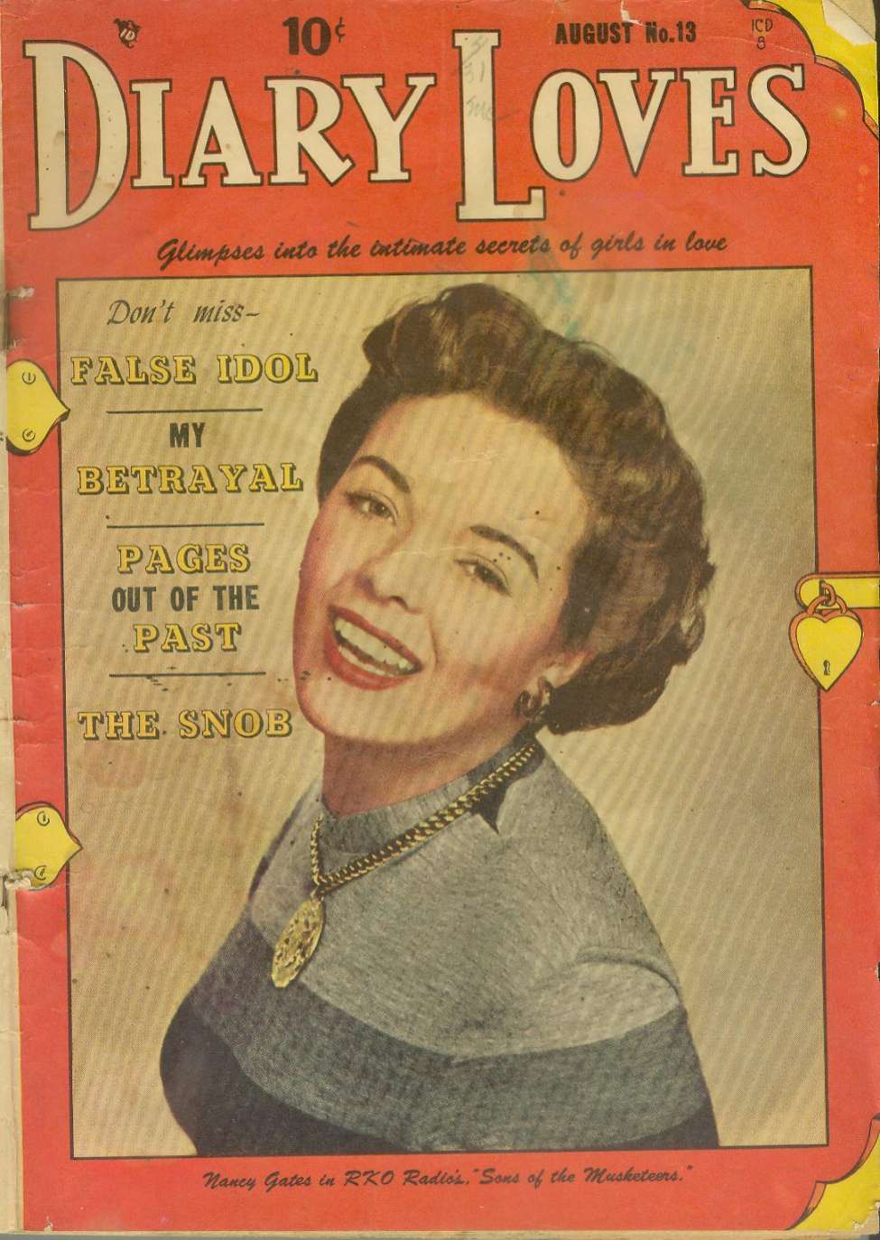 Comic Book Cover For Diary Loves 13