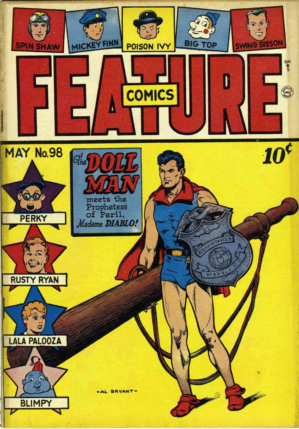 Comic Book Cover For Feature Comics 98 - Version 1