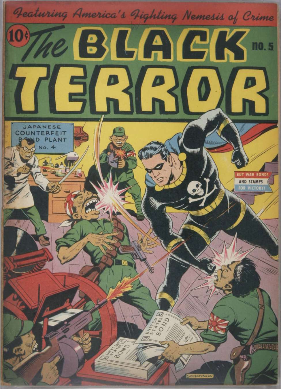 Comic Book Cover For The Black Terror 5