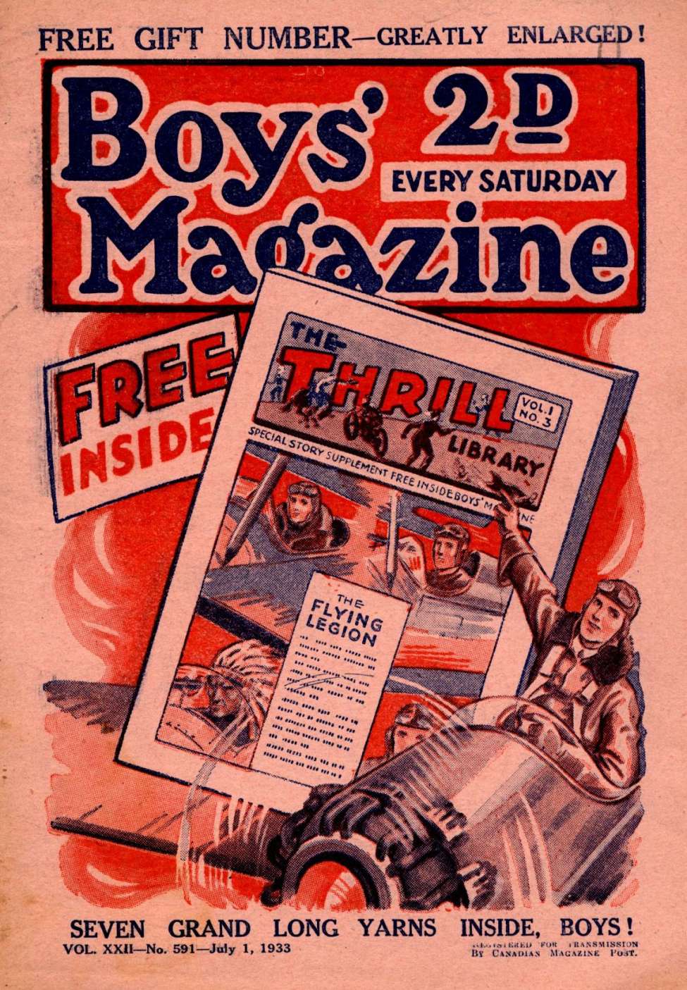 Book Cover For Boys' Magazine 591