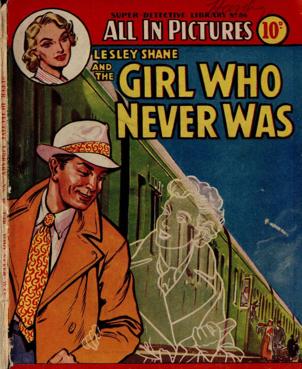 Comic Book Cover For Super Detective Library 86 - The Girl Who Never Was