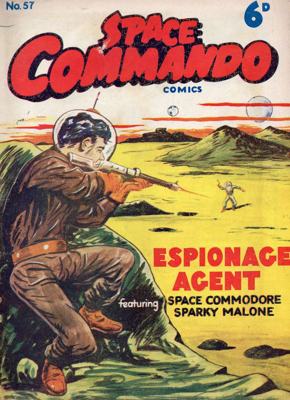 Comic Book Cover For Space Commando Comics 57