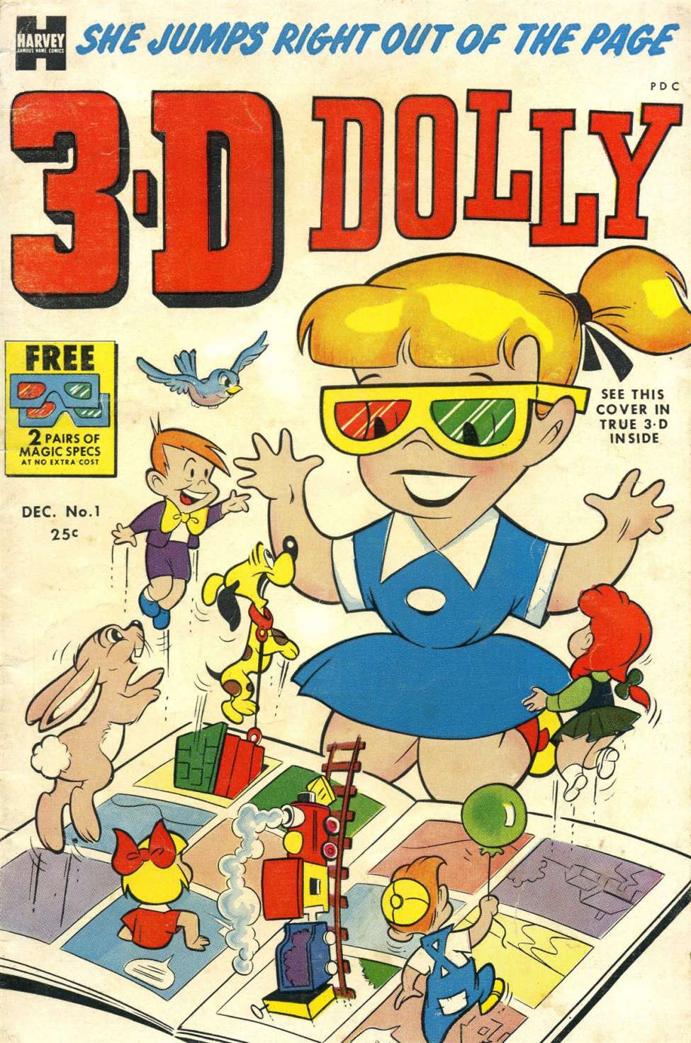 Comic Book Cover For 3-D Dolly 1