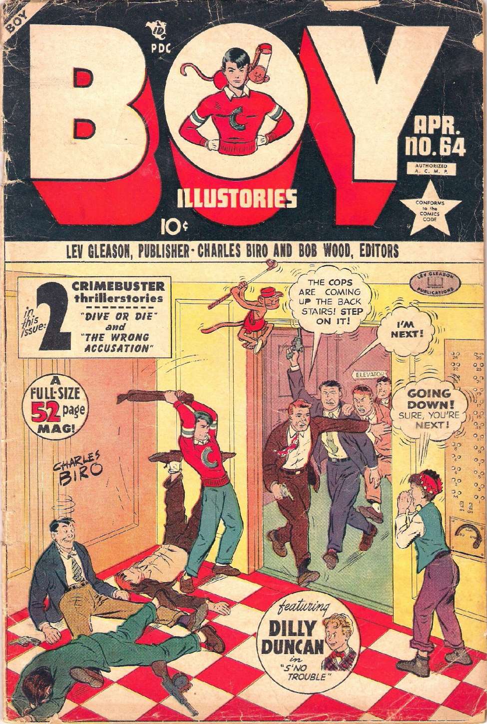 Comic Book Cover For Boy Comics 64
