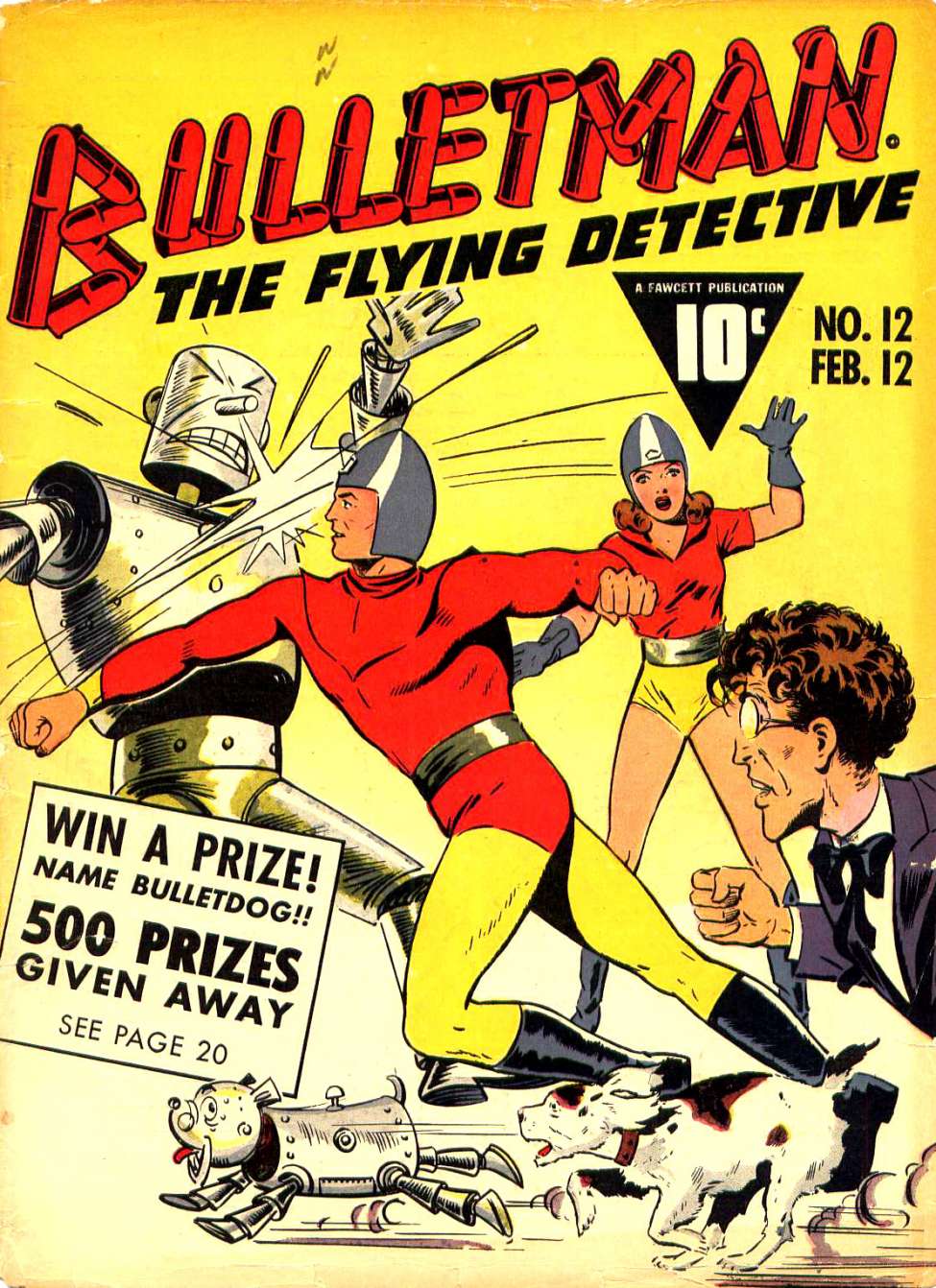 Comic Book Cover For Bulletman 12