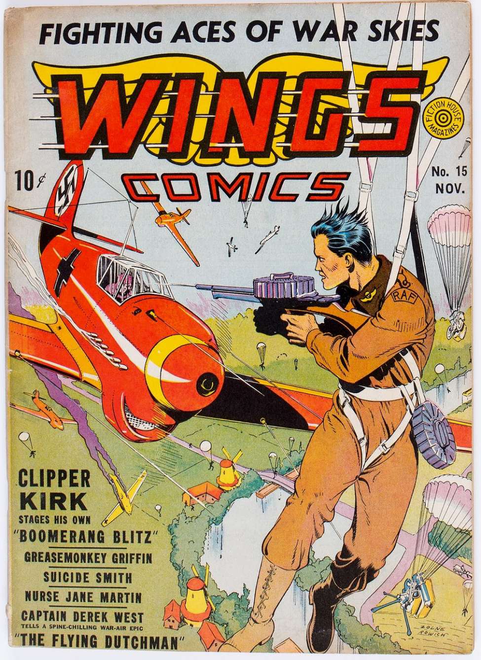 Comic Book Cover For Wings Comics 15