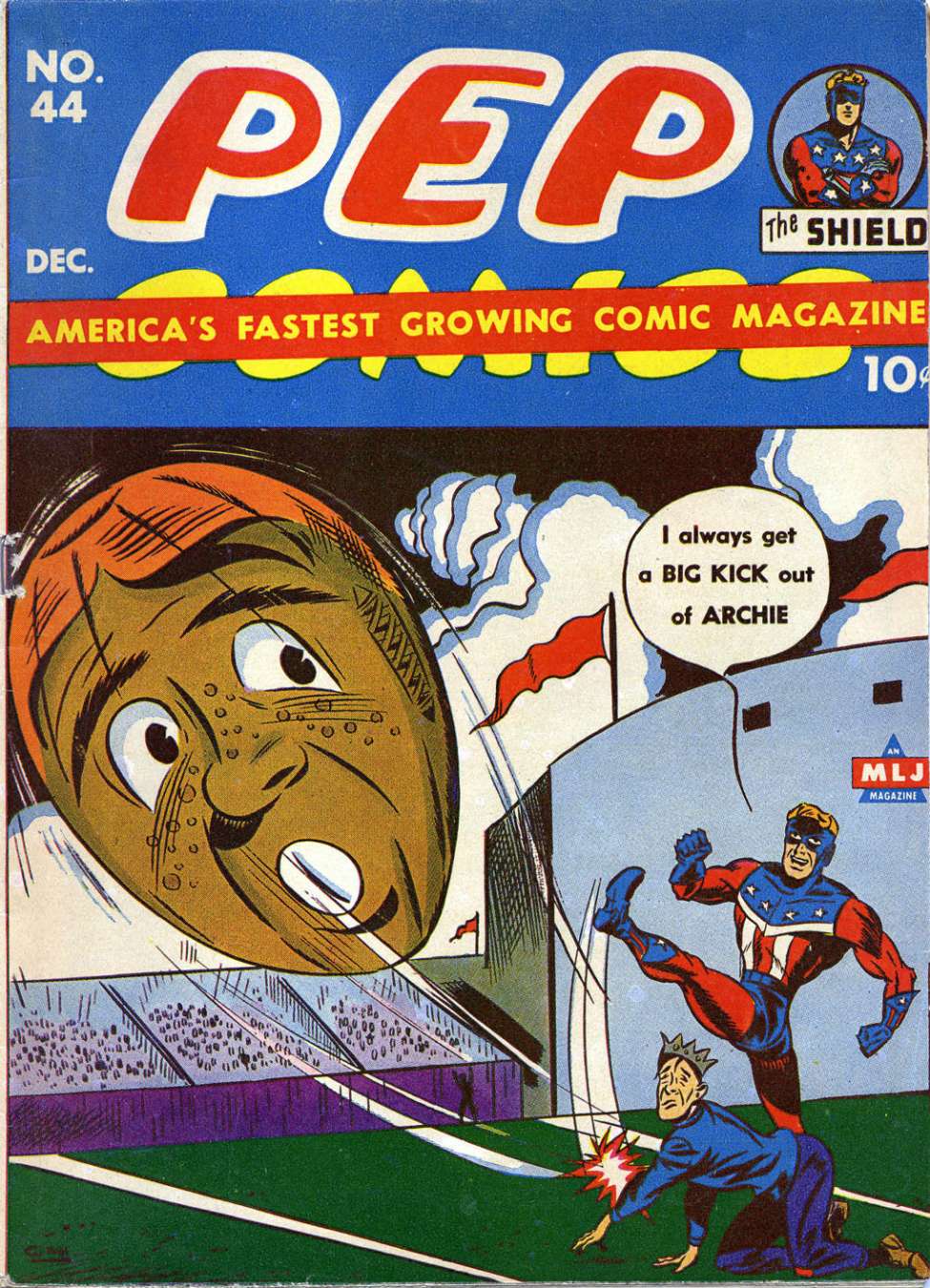 Comic Book Cover For Pep Comics 44