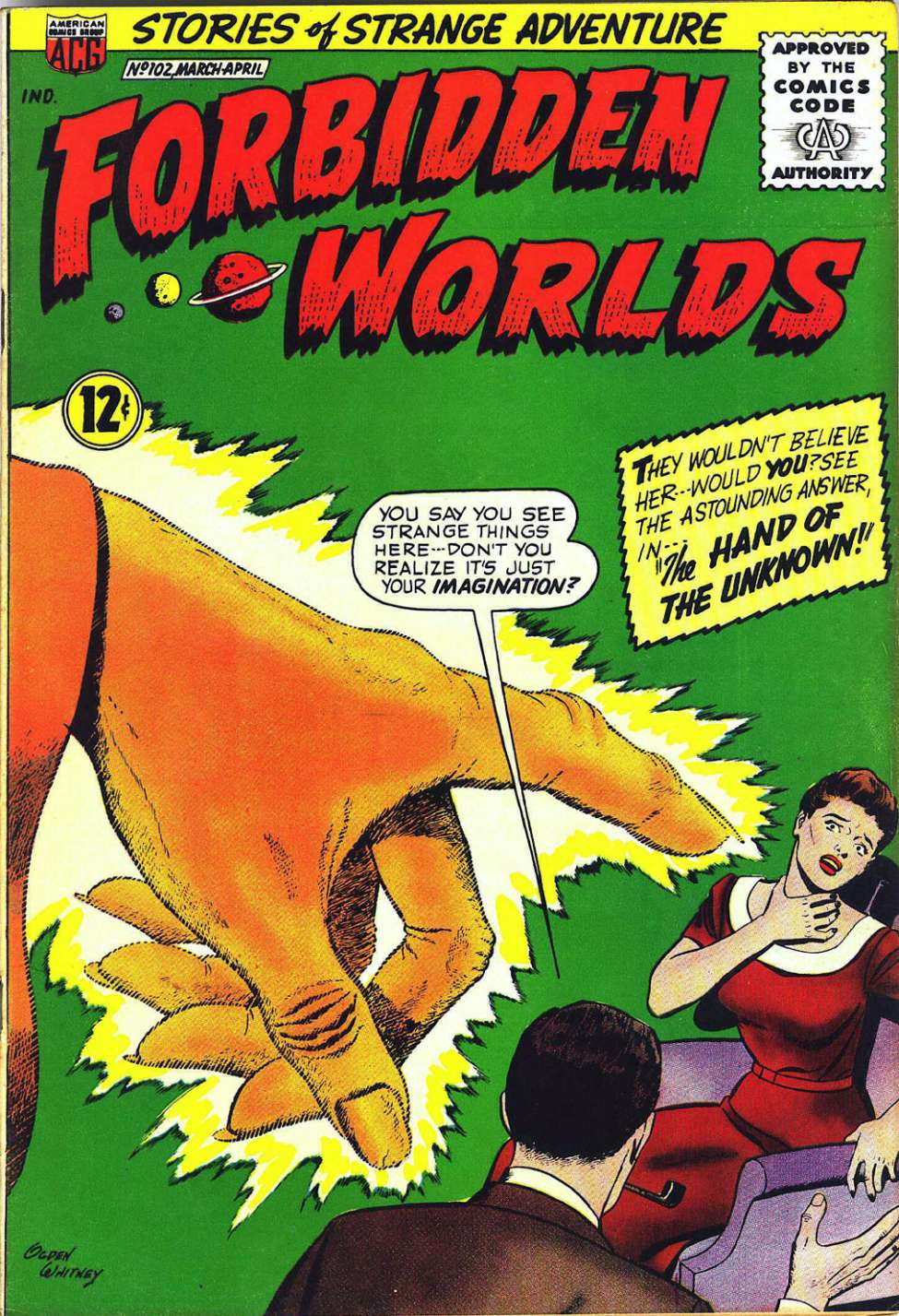 Comic Book Cover For Forbidden Worlds 102