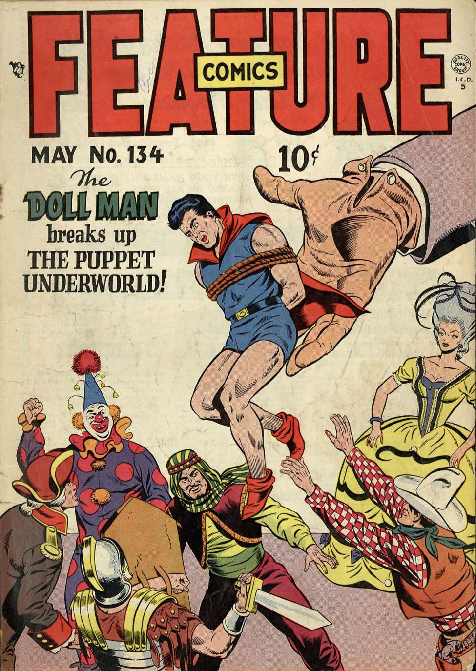 Comic Book Cover For Feature Comics 134