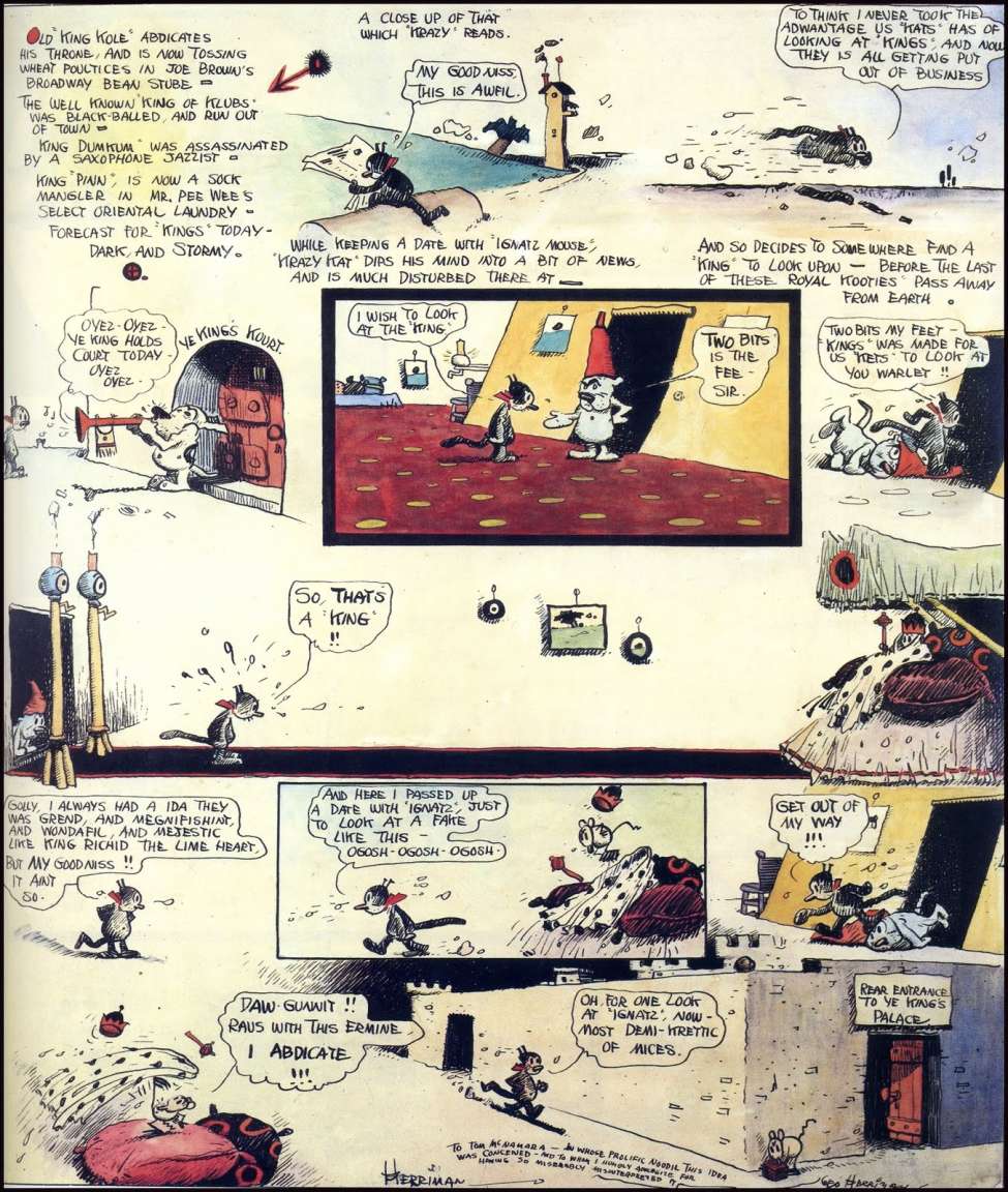 Comic Book Cover For Krazy Kat 1917