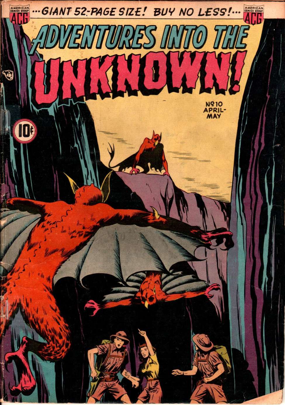 Comic Book Cover For Adventures into the Unknown 10