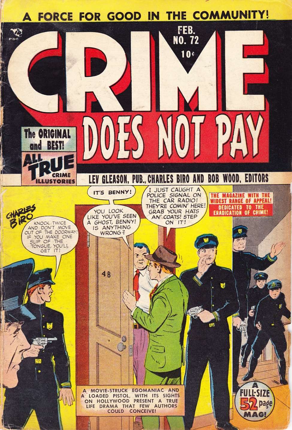 Comic Book Cover For Crime Does Not Pay 72