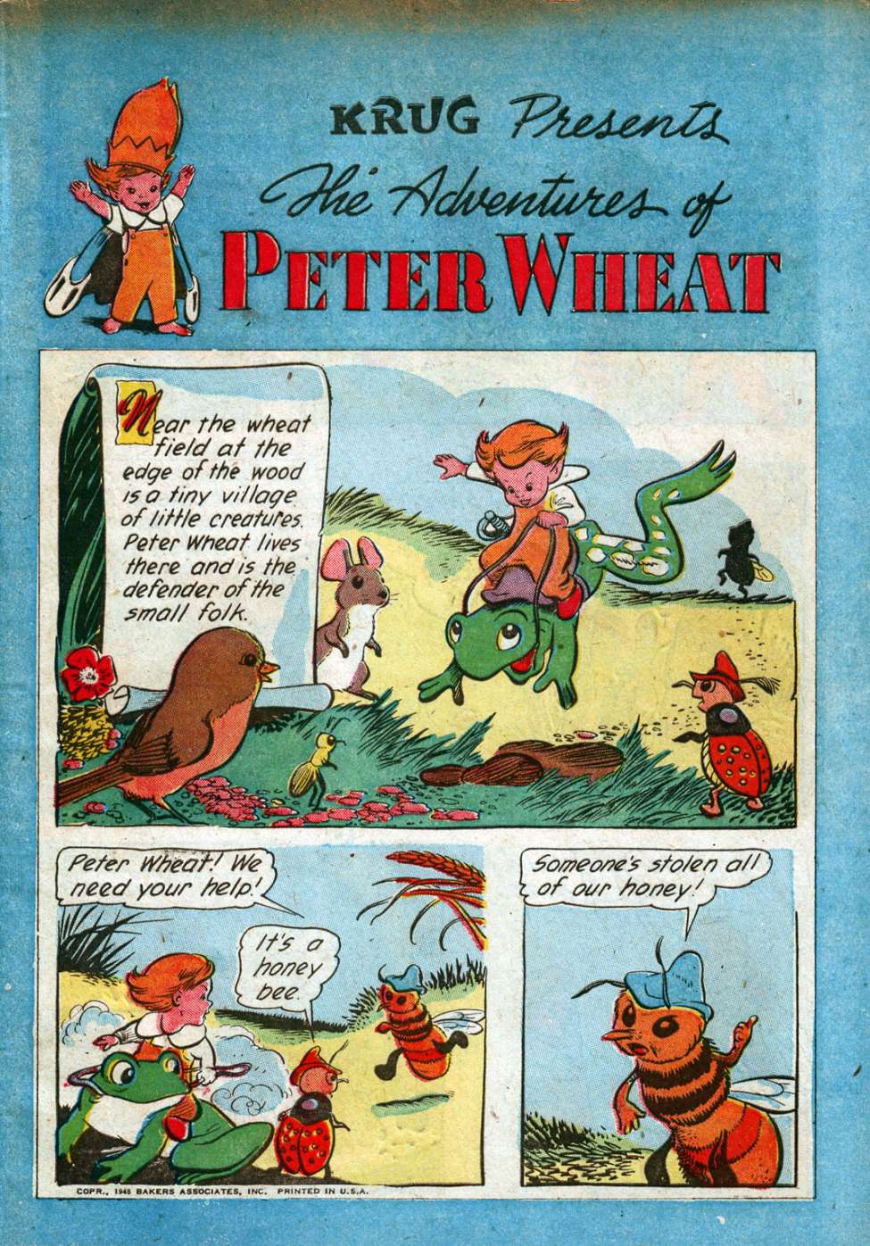 Comic Book Cover For The Adventures of Peter Wheat 2