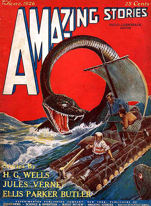 Comic Book Cover For Amazing Stories v1 3 - A Trip to the Center of the Earth - Jules Verne p2