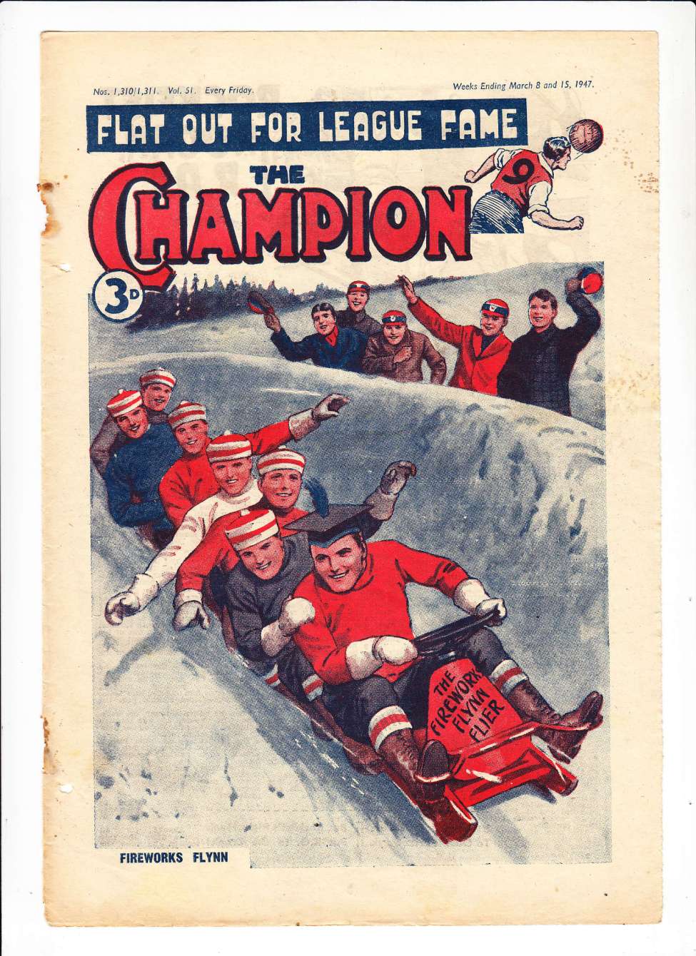 Comic Book Cover For The Champion 1310
