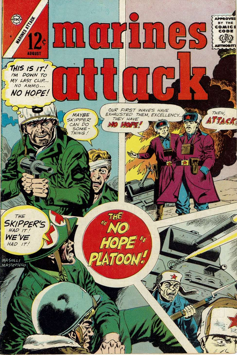 Comic Book Cover For Marines Attack 6 - Version 1
