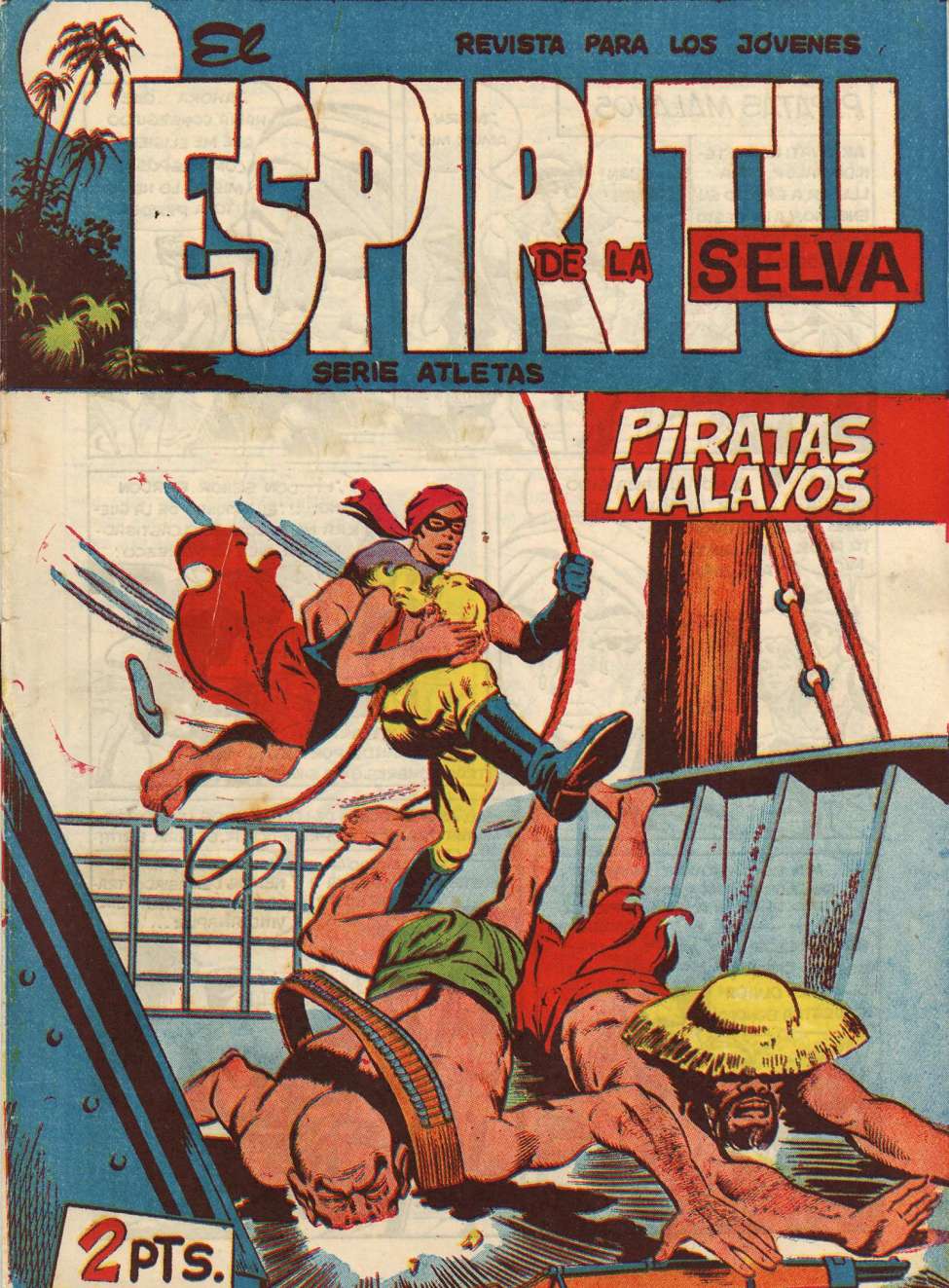 Comic Book Cover For El Espiritu De La Selva 68 - Piratas Malayos