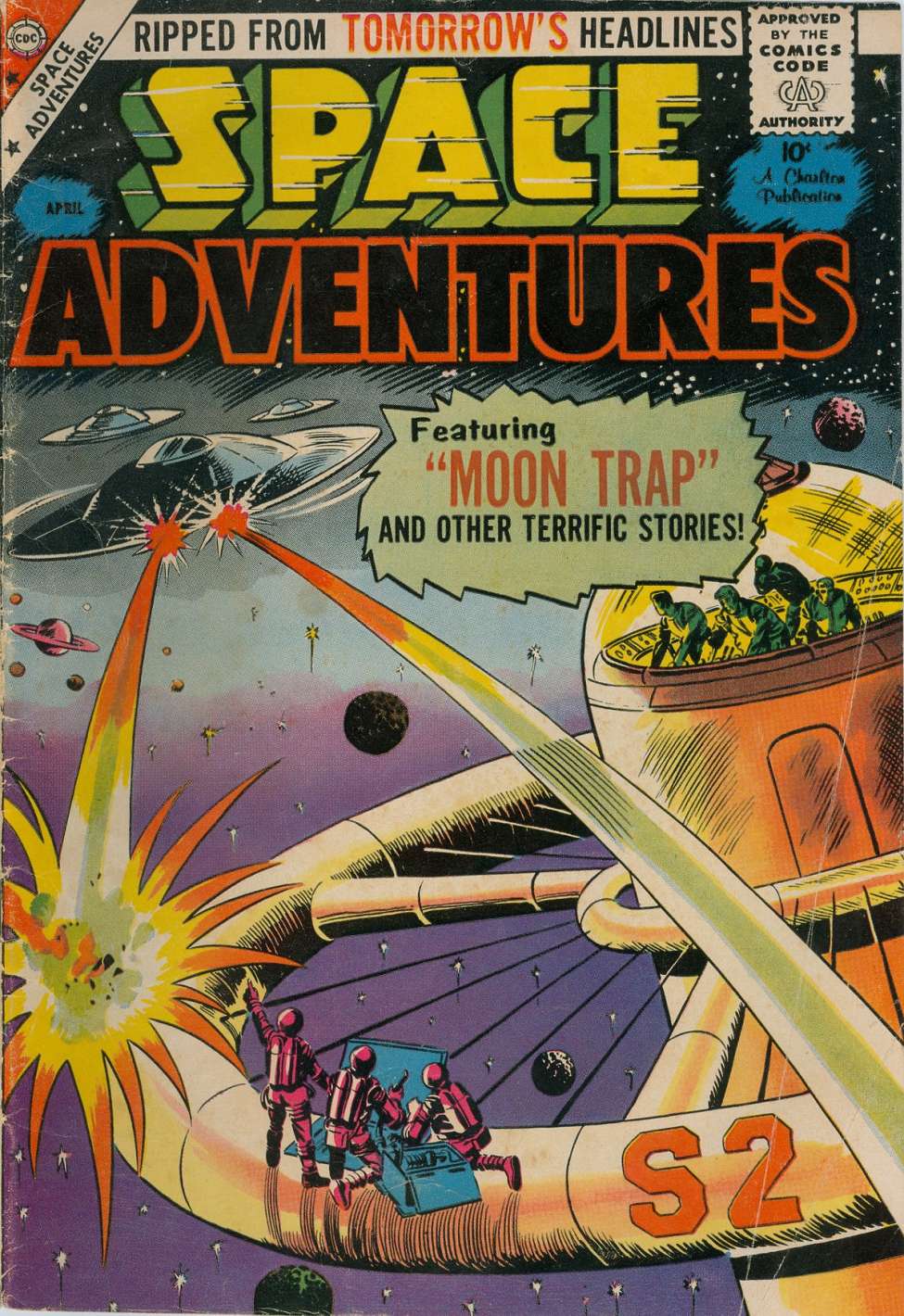 Comic Book Cover For Space Adventures 28