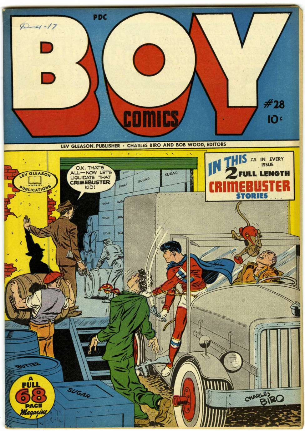 Comic Book Cover For Boy Comics 28 (paper/20fiche)