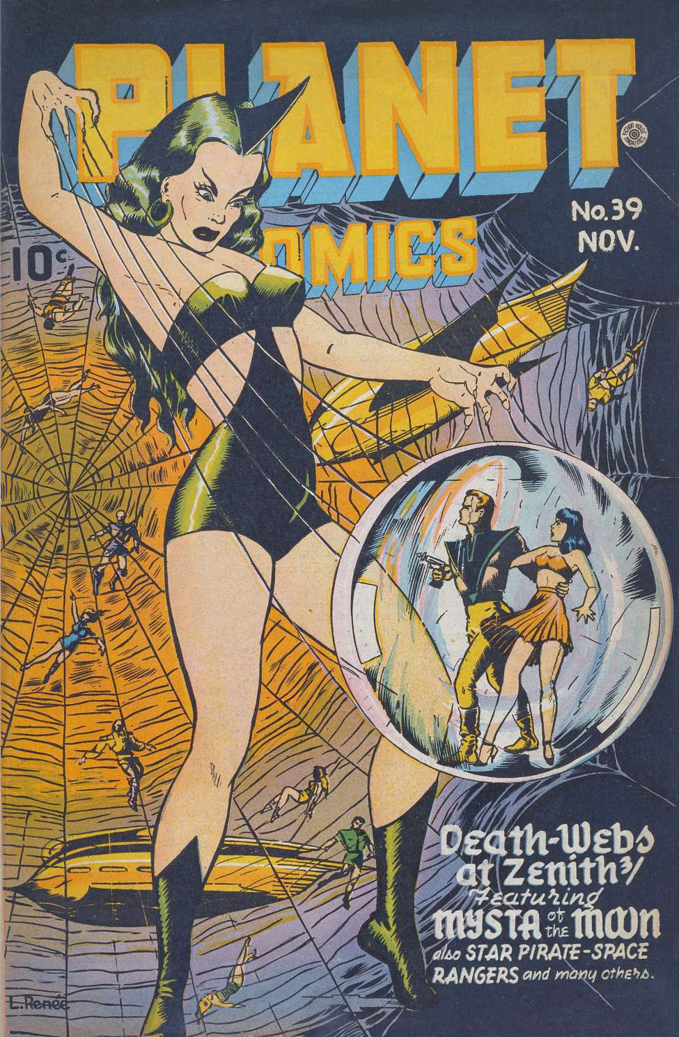 Comic Book Cover For Planet Comics 39 - Version 2