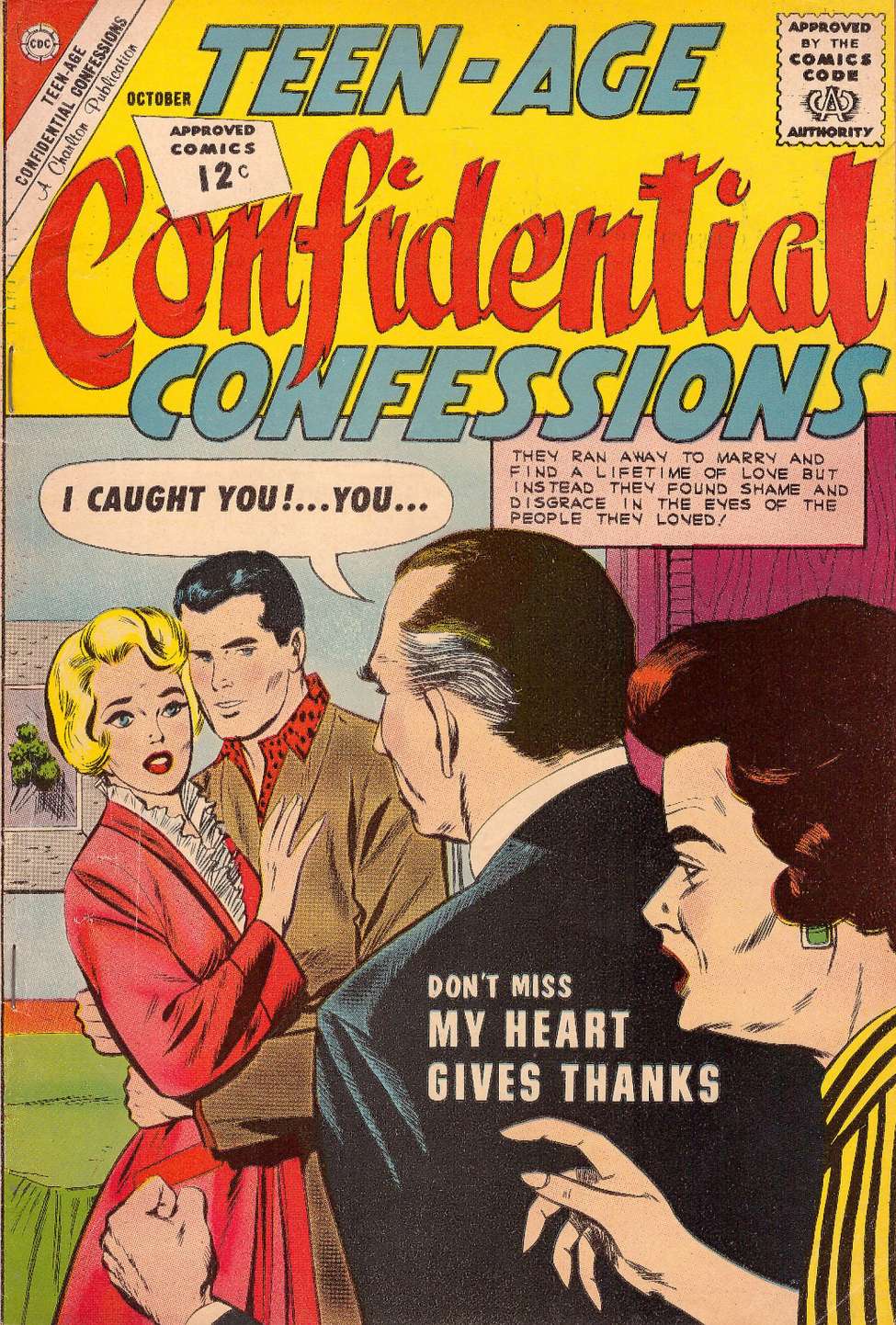 Comic Book Cover For Teen-Age Confidential Confessions 14